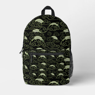 Japandi-stijl Huisdecoratie Bedrukte Rugzak