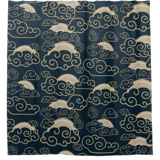 Japandi Style Home Decor Douchegordijn (Voorkant)