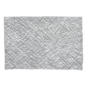 Japandi textuurstijl eenvoudige lijnen gekrabbel kussensloop