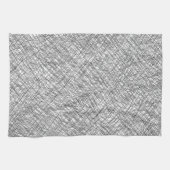 Japandi textuurstijl eenvoudige lijnen gekrabbel theedoek (Horizontaal)