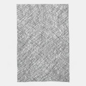 Japandi textuurstijl eenvoudige lijnen gekrabbel theedoek (Verticaal)