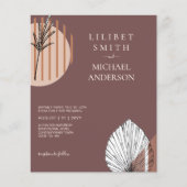 Japandi Trouwdag Scandinavisch Abstract Geometrisc (Voorkant)