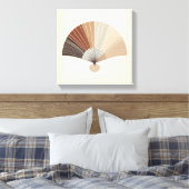Japandi Vouwventilator Abstracte Balans Kunst Canvas Afdruk (Insitu (Slaapkamer))