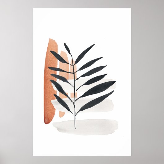 Japandi waterverf abstracte print (Voorkant)