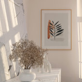 Japandi waterverf abstracte print