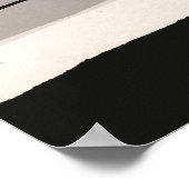 Japandi waterverf abstracte print (Hoek)