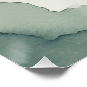 Japandi Waterverf Floral Art Print | Poster (Hoek)