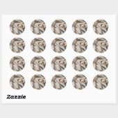 Japandi wedding ronde sticker (Vel)