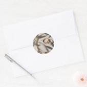 Japandi wedding ronde sticker (Envelop)