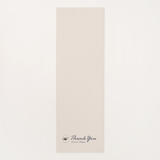 Japandi Yoga Mat - Kracht & Sereniteit (Achterkant)