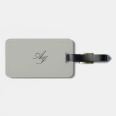 Japandi zee leven kust beige neutraal monochroom bagagelabel (Achterkant horizontaal)