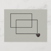 Japandi zee leven kust beige neutraal monochroom briefkaart (Voorkant)