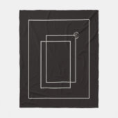 Japandi zee leven kust beige neutraal monochroom fleece deken (Voorkant)