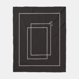 Japandi zee leven kust beige neutraal monochroom fleece deken