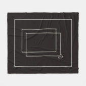 Japandi zee leven kust beige neutraal monochroom fleece deken (Voorkant (Horizontaal))