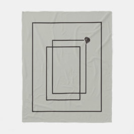 Japandi zee leven kust beige neutraal monochroom fleece deken