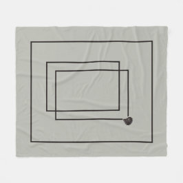 Japandi zee leven kust beige neutraal monochroom fleece deken