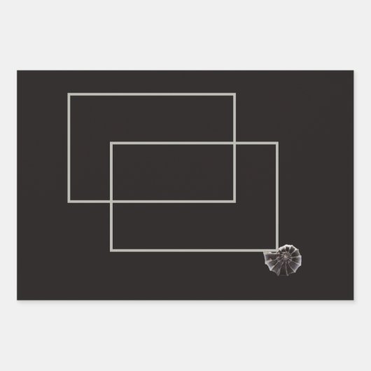 Japandi zee leven kust beige neutraal monochroom inpakpapier vel (Voorkant 3)