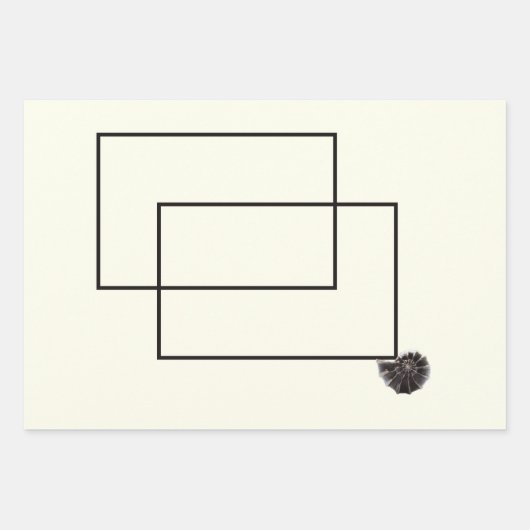 Japandi zee leven kust beige neutraal monochroom inpakpapier vel (Voorkant 2)