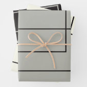 Japandi zee leven kust beige neutraal monochroom inpakpapier vel (In situ)