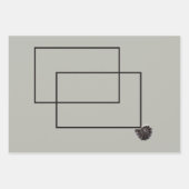 Japandi zee leven kust beige neutraal monochroom inpakpapier vel (Voorkant)