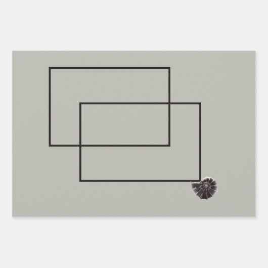 Japandi zee leven kust beige neutraal monochroom inpakpapier vel (Voorkant)