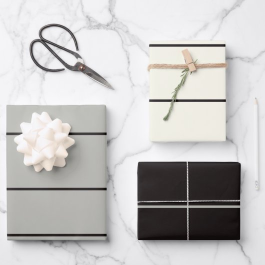 Japandi zee leven kust beige neutraal monochroom inpakpapier vel (Voorkant)