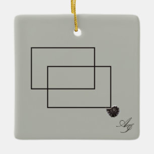 Japandi zee leven kust beige neutraal monochroom keramisch ornament