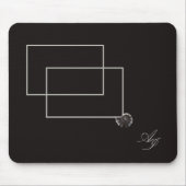 Japandi zee leven kust beige neutraal monochroom muismat (Voorkant)