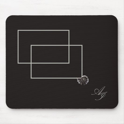 Japandi zee leven kust beige neutraal monochroom muismat (Voorkant)