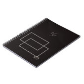 Japandi zee leven kust beige neutraal monochroom notitieboek (Linkerzijde)