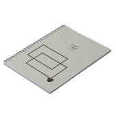 Japandi zee leven kust beige neutraal monochroom notitieboek (Linkerzijde)