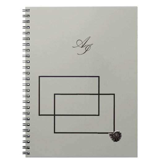 Japandi zee leven kust beige neutraal monochroom notitieboek (Voorkant)