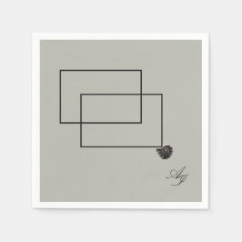 Japandi zee leven kust beige neutraal monochroom servet