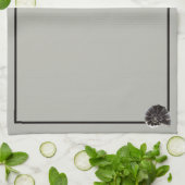 Japandi zee leven kust beige neutraal monochroom theedoek (Gevouwen)