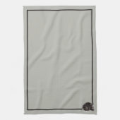 Japandi zee leven kust beige neutraal monochroom theedoek (Verticaal)