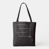 Japandi zee leven kust beige neutraal monochroom tote bag (Achterkant)