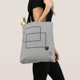 Japandi zee leven kust beige neutraal monochroom tote bag