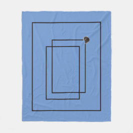 Japandi zee leven kustblauw slaapkamerdecor fleece deken