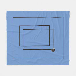 Japandi zee leven kustblauw slaapkamerdecor fleece deken