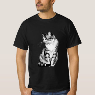 「japanease cat」Japanese style ink painting T-shirt T-shirt