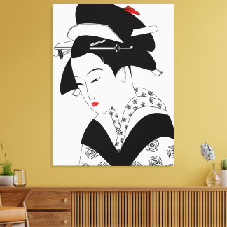 japanes gasha canvas afdruk