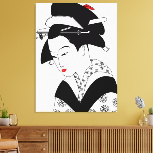 japanes gasha canvas afdruk (Insitu (Woonkamer))