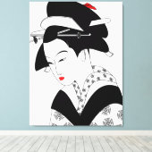 japanes gasha canvas afdruk (Insitu (Houten vloer))