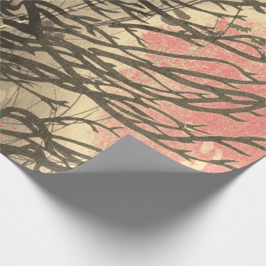 JAPANESE ABSTRACTE KARTANCHES IN SUNSET GIFT WRAP CADEAUPAPIER (Hoek)