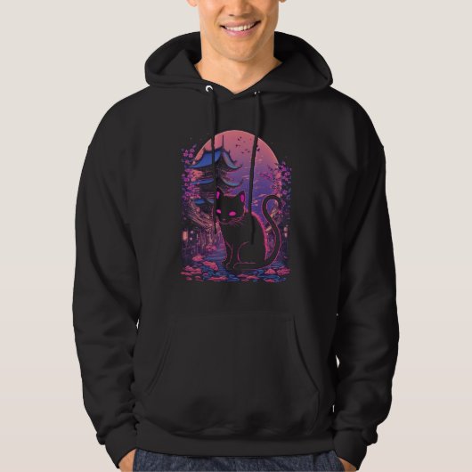 Japanese Aesthetic Sakura Cherry Blossoms japan ca Hoodie (Voorkant)