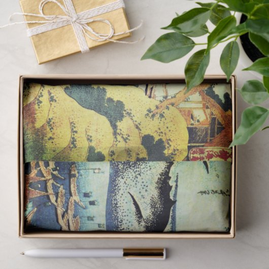 JAPANESE AFDRUKKING MET KWEEKTEKST TISSUEPAPIER (Geschenk)