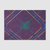 JAPANESE AFDRUKTE PAARSE WEEFSELPAPIER GEOMETRISCH TISSUEPAPIER (Voorkant)