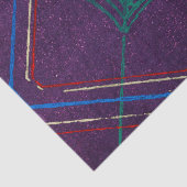 JAPANESE AFDRUKTE PAARSE WEEFSELPAPIER GEOMETRISCH TISSUEPAPIER (Detail)