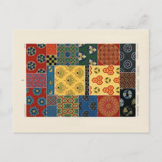 Japanese and Chinese textiles postcard Briefkaart (Voorkant)